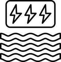 Wave Power Icon Style vector