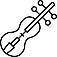 violín icono estilo vector