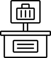 Baggage Area Icon Style vector