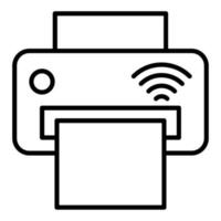 Smart Printer Icon Style vector