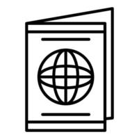 Passport Icon Style vector