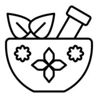 Spa Bowl Icon Style vector