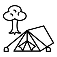 Camping Icon Style vector