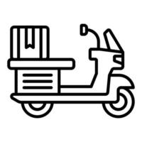 Delivery On Bike Icon Style vector