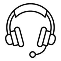 Gaming Headphones Icon Style vector