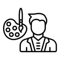 Conservator Male Icon Style vector