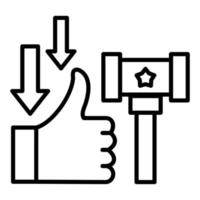 Derogation Icon Style vector