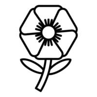 Poppy Icon Style vector