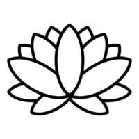 Lotus Flower Icon Style vector