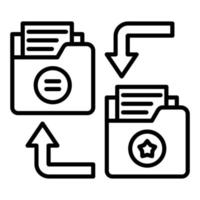Directory Replacement Icon Style vector
