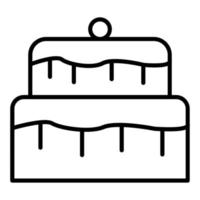 Two Layered Cake Icon Style vector