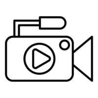 Video Recording Icon Style vector