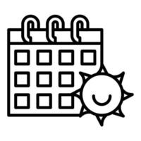 Schedule Day Icon Style vector