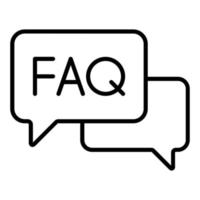 Faq Icon Style vector