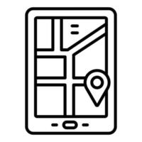 GPS Device Icon Style vector