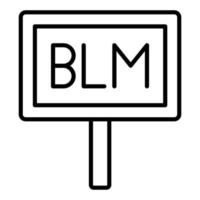 Black Lives Matter Icon Style vector