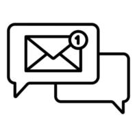 Message Icon Style vector