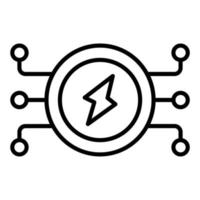 Electric Energy Icon Style vector