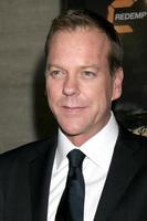 Kiefer Sutherland arriving at a photo exhibit featuring the photos taken during the production of 24 - Redemption, Captured in Africa,Exhibit at the Paley Center for Media in Beverly Hills, CA on November 10, 2008