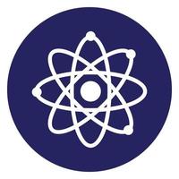 Atom Structure Education Flat Icon vector