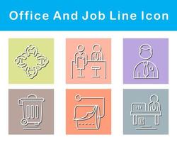 Work Office And Job Vector Icon Set