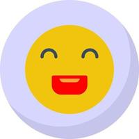 Laugh Beam Vector Icon Design