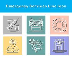 Emergency Services Vector Icon Set