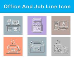 Work Office And Job Vector Icon Set