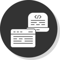 diseño de icono de vector de desarrollo frontend