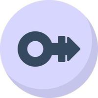 Mars Stroke H Vector Icon Design