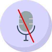 Microphone Alt Slash Vector Icon Design