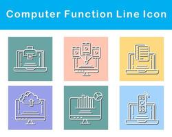 Computer Function Vector Icon Set
