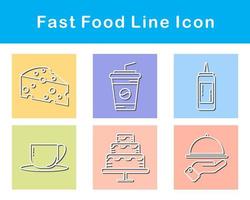 Fast Food Vector Icon Set