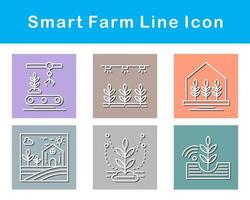 Smart Farm Vector Icon Set