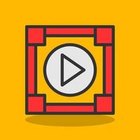 diseño de icono de vector de reproductor multimedia