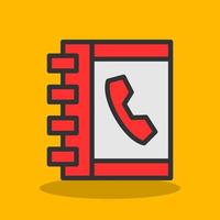 Phone Book Vector Icon Design