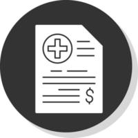 Medical Bill Vector Icon Design