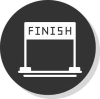 Finish Vector Icon Design