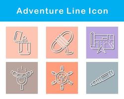 conjunto de iconos de vector de aventura