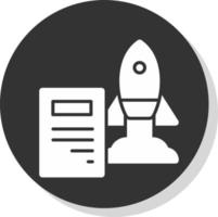 Project Launch Vector Icon Design