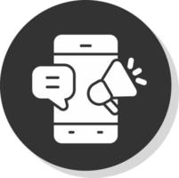 diseño de icono de vector de marketing de sms