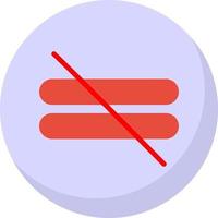 Not Equal Vector Icon Design