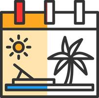 diseño de icono de vector de vacaciones