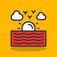 River Vector Icon Design
