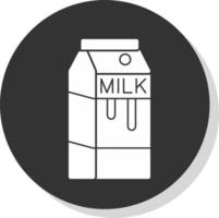 Milk Box Vector Icon Design