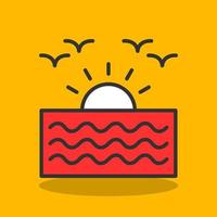 Sunrise Vector Icon Design