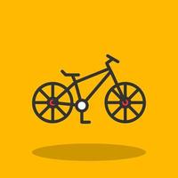 Mountain Bike Vector Icon Design