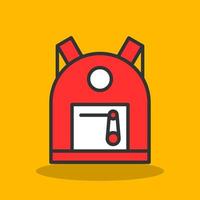 Backpack Vector Icon Design