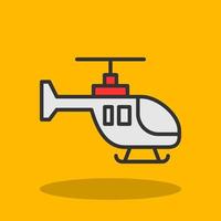 Helicopter Vector Icon Design