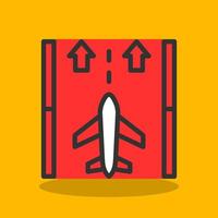 Runway Vector Icon Design